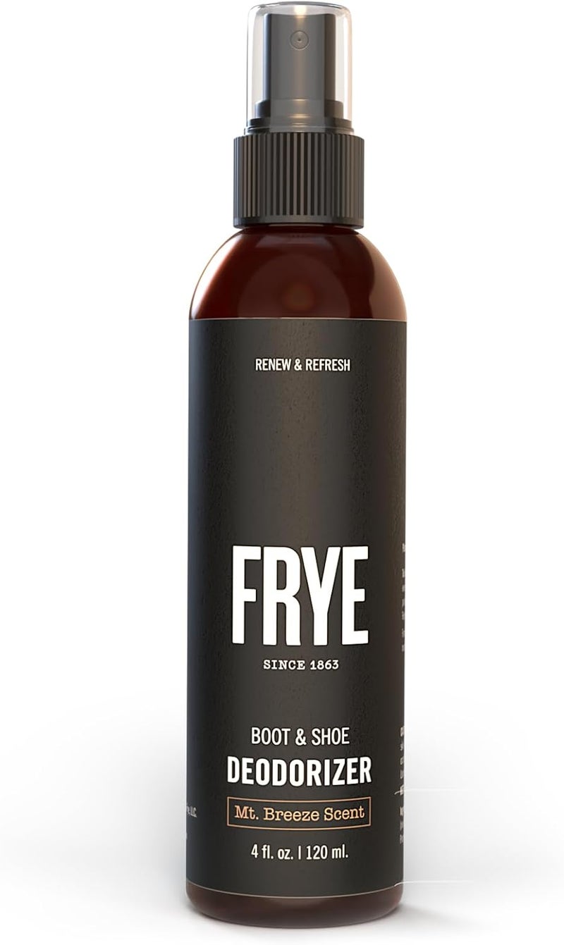 Frye Boot & Shoe Deodorizer Spray - Powerful Enzyme Formula Spray for Shoe Odor Elimination in All Footwear (Mt. Breeze) - Image 1